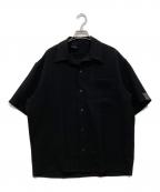 N.HOOLYWOODエヌ ハリウッド）の古着「Compile Line HALF SLEEVE BIG SHIRT」｜ブラック