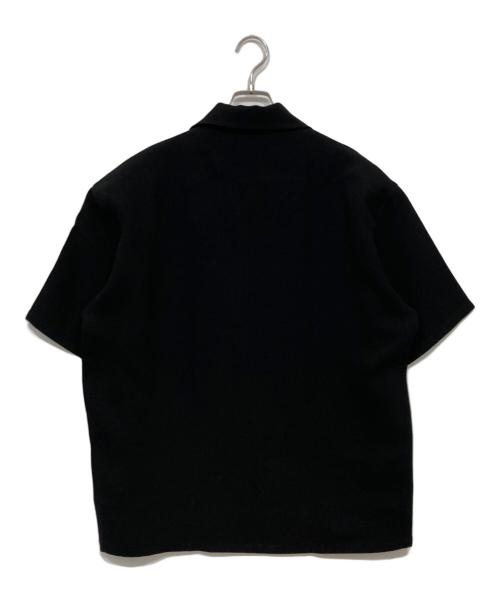 N.HOOLYWOOD（エヌ ハリウッド）N.HOOLYWOOD (エヌ ハリウッド) Compile Line HALF SLEEVE BIG SHIRT ブラック サイズ:38の古着・服飾アイテム