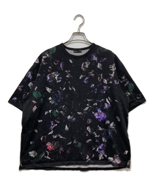 LAD MUSICIAN（ラッドミュージシャン）LAD MUSICIAN (ラッドミュージシャン) プリントTシャツ / REAL FLOWER BIG T-SHIRT ブラック サイズ:44の古着・服飾アイテム