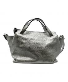 GIANNI CHIARINI（ジャンニ キアリーニ）の古着「2WAYショルダーバッグ」｜シルバー