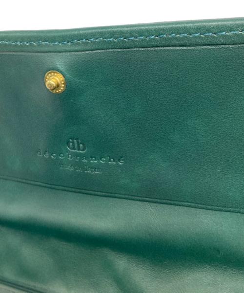 DECOBRANCHE（デコブランシェ）DECOBRANCHE (デコブランシェ) 立体花柄長財布 ブルーの古着・服飾アイテム