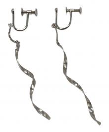 TSUTSUMI（ツツミ）の古着「イヤリング / ツイストプレート イヤリング」