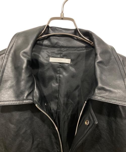 WYM LIDNM（ウィム バイ リドム）WYM LIDNM (ウィム バイ リドム) フェイクレザーブルゾン ブラック サイズ:Lの古着・服飾アイテム