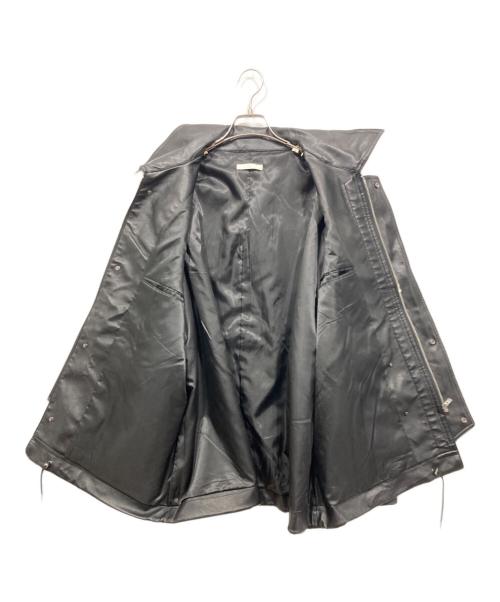 WYM LIDNM（ウィム バイ リドム）WYM LIDNM (ウィム バイ リドム) フェイクレザーブルゾン ブラック サイズ:Lの古着・服飾アイテム