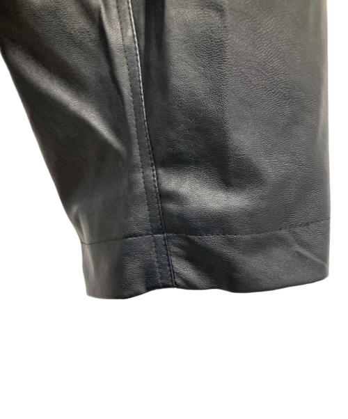 WYM LIDNM（ウィム バイ リドム）WYM LIDNM (ウィム バイ リドム) フェイクレザーブルゾン ブラック サイズ:Lの古着・服飾アイテム