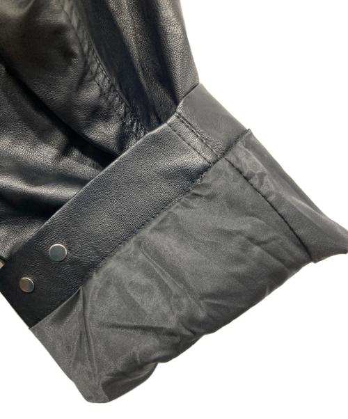 WYM LIDNM（ウィム バイ リドム）WYM LIDNM (ウィム バイ リドム) フェイクレザーブルゾン ブラック サイズ:Lの古着・服飾アイテム