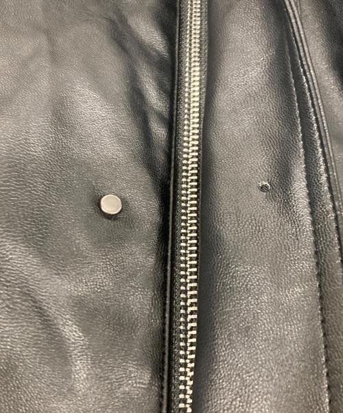 WYM LIDNM（ウィム バイ リドム）WYM LIDNM (ウィム バイ リドム) フェイクレザーブルゾン ブラック サイズ:Lの古着・服飾アイテム