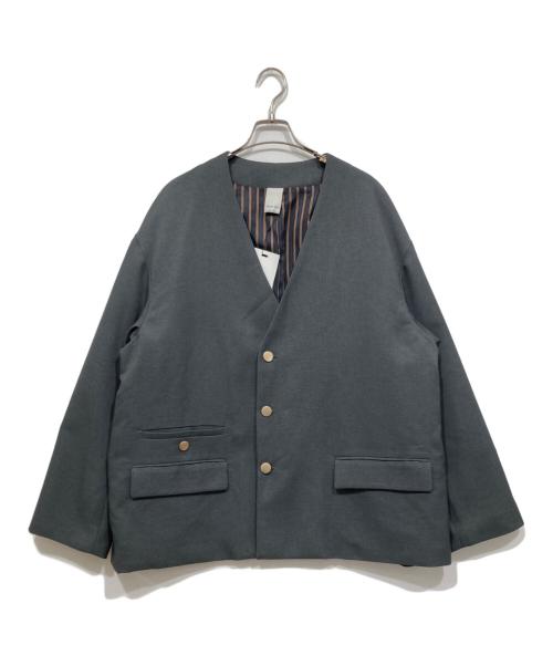 Casper John（キャスパージョン）Casper John (キャスパージョン) クロスカラーカラーブレザー グレー サイズ:L 未使用品の古着・服飾アイテム