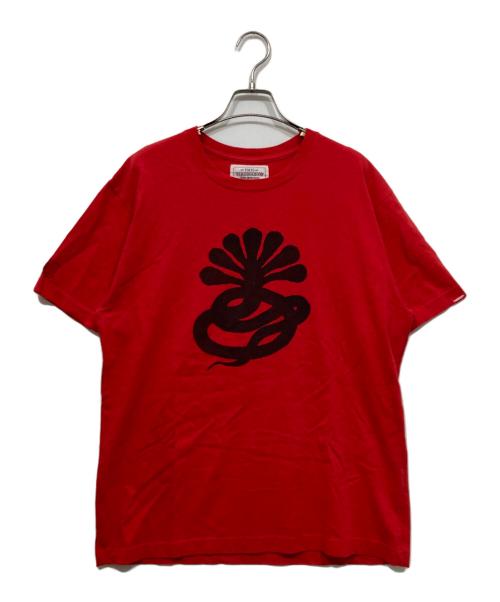 NEIGHBORHOOD（ネイバーフッド）NEIGHBORHOOD (ネイバーフッド) FUCT (ファクト) プリントTシャツ レッド サイズ:Lの古着・服飾アイテム