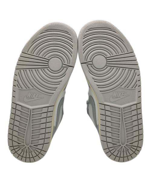 NIKE（ナイキ）NIKE (ナイキ) ローカットスニーカー / ウィメンズ エアジョーダン1 ロー / WMNS AIR JORDAN 1 LOW グレー×ホワイト サイズ:26.5㎝の古着・服飾アイテム