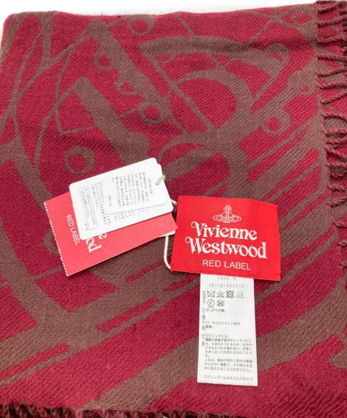 Vivienne Westwood（ヴィヴィアンウエストウッド）Vivienne Westwood (ヴィヴィアンウエストウッド) ジャカードストール ボルドーの古着・服飾アイテム