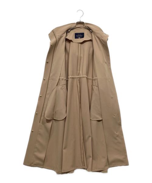 JUSGLITTY（ジャスグリッティー）JUSGLITTY (ジャスグリッティー) フード付きロングブルゾン ベージュ サイズ:2の古着・服飾アイテム