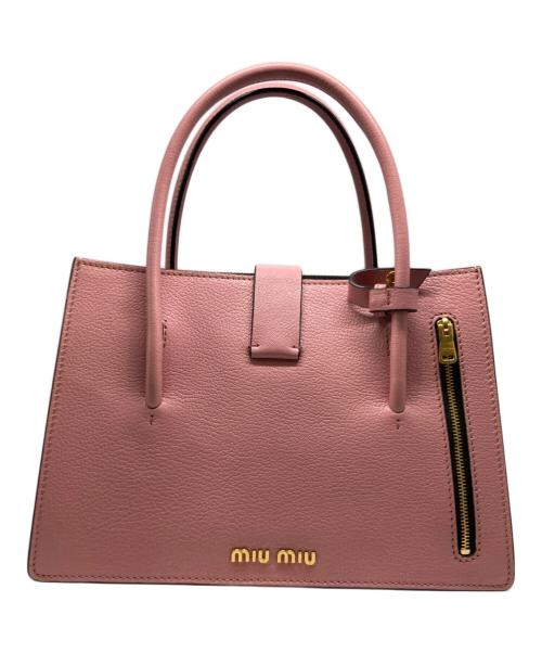 MIU MIU（ミュウミュウ）MIU MIU (ミュウミュウ) 2WAYバッグ ピンクの古着・服飾アイテム