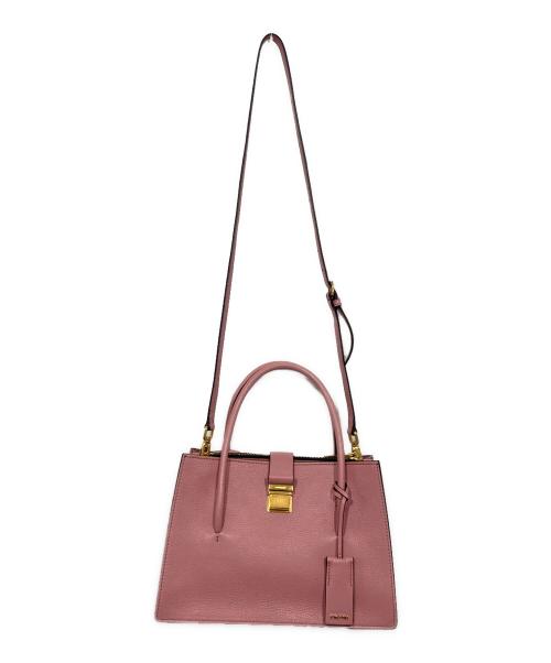 MIU MIU（ミュウミュウ）MIU MIU (ミュウミュウ) 2WAYバッグ ピンクの古着・服飾アイテム