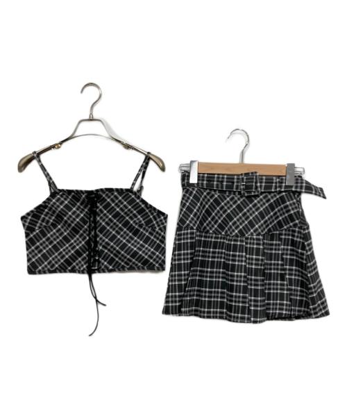 BUBBLES（バブルス）BUBBLES (バブルス) ビスチェセット グレー サイズ:Sの古着・服飾アイテム