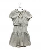 BUBBLESバブルス）の古着「ホールパーカーワンピース」｜グレー