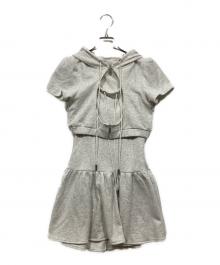 BUBBLES（バブルス）の古着「ホールパーカーワンピース」｜グレー