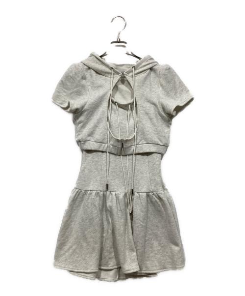 BUBBLES（バブルス）BUBBLES (バブルス) ホールパーカーワンピース グレー サイズ:Sの古着・服飾アイテム