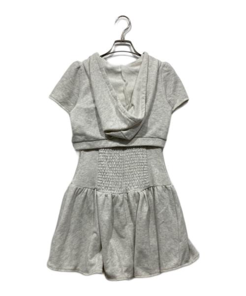 BUBBLES（バブルス）BUBBLES (バブルス) ホールパーカーワンピース グレー サイズ:Sの古着・服飾アイテム