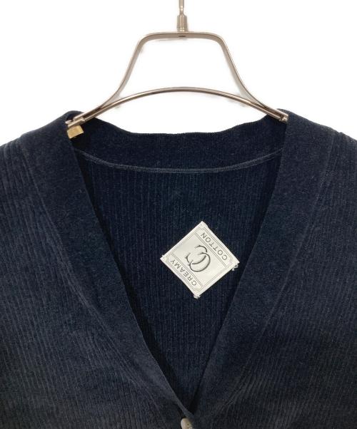SALON adam et rope（サロンアダムエロペ）SALON adam et rope (サロンアダムエロペ) リブVネックカーディガン ネイビー サイズ:Freeの古着・服飾アイテム