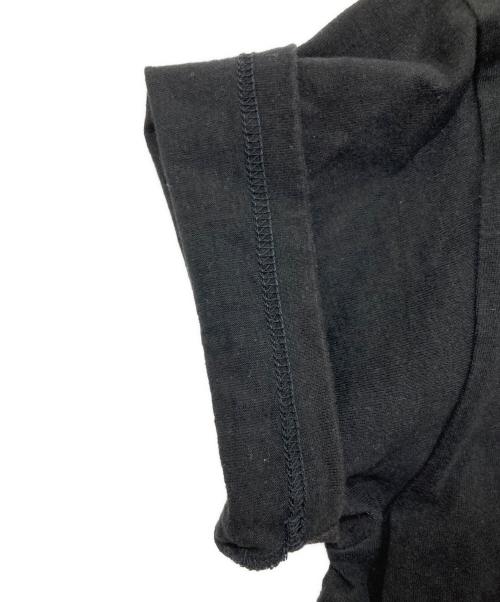 THE FLAT HEAD（ザ・フラットヘッド）THE FLAT HEAD (ザ・フラットヘッド) 刺繍プリントTシャツ ブラック サイズ:42の古着・服飾アイテム