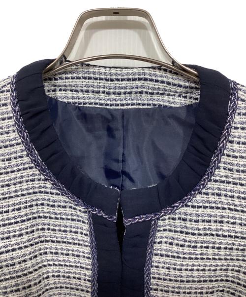 RUIRUE BOUTIQUE（ルイルエブティック）RUIRUE BOUTIQUE (ルイルエブティック) セットアップスーツ 4点セット ホワイト×ネイビー サイズ:Sの古着・服飾アイテム