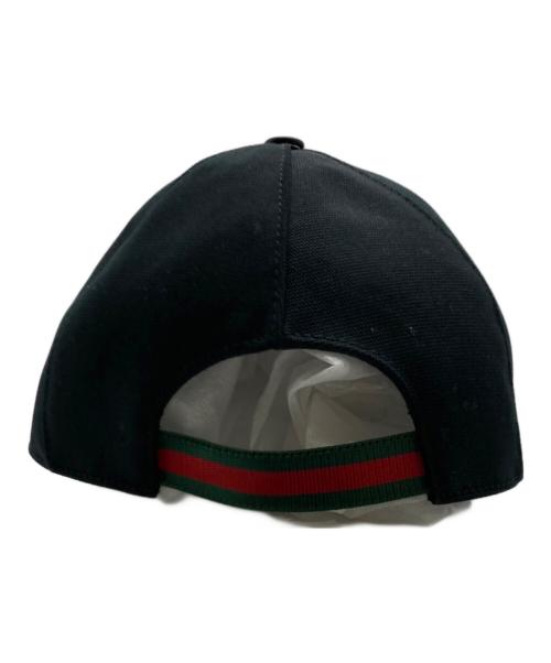 GUCCI（グッチ）GUCCI (グッチ) インターロッキングG ベースボールキャップ ブラック サイズ:Lの古着・服飾アイテム