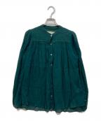 MYLANマイラン）の古着「シャツブラウス」｜グリーン