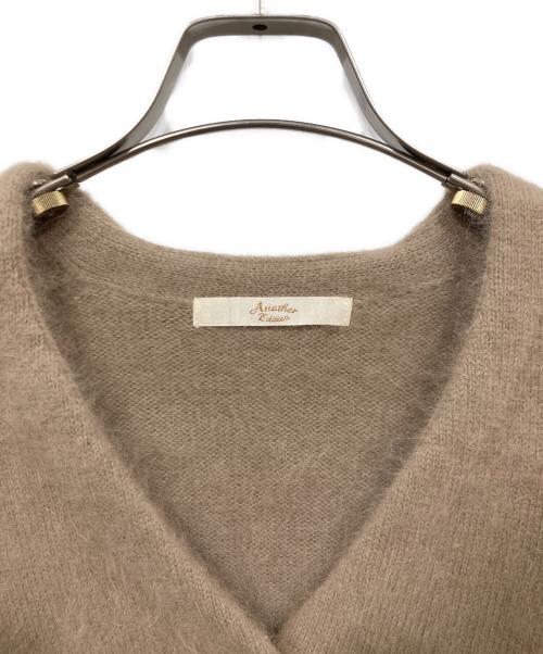 Another Edition（アナザーエディション）Another Edition (アナザーエディション) アンゴラVネックカーディガン ブラウン サイズ:Freeの古着・服飾アイテム