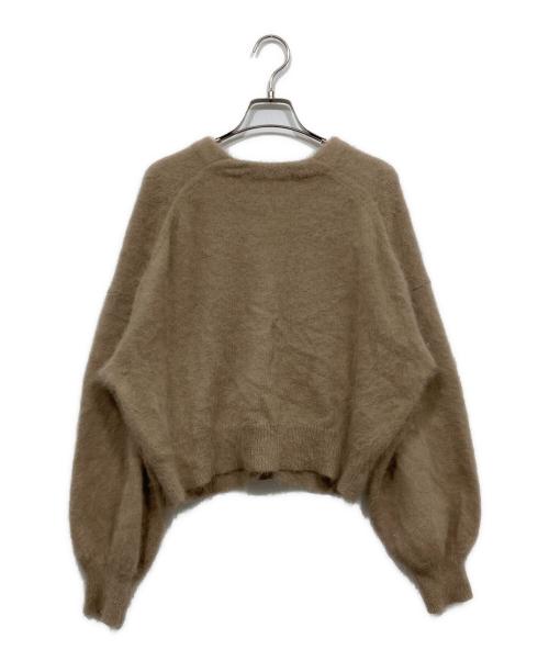 Another Edition（アナザーエディション）Another Edition (アナザーエディション) アンゴラVネックカーディガン ブラウン サイズ:Freeの古着・服飾アイテム