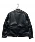 nano・universe (ナノ・ユニバース) フェイクレザーライダージャケット ブラック サイズ:S：5000円