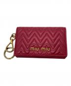 MIU MIUミュウミュウ）の古着「カードケース」｜ピンク