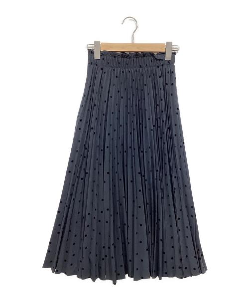 IENA（イエナ）IENA (イエナ) ランダムドットプリーツスカート ネイビー サイズ:36の古着・服飾アイテム