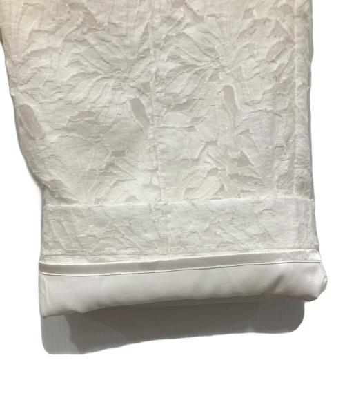 CELFORD（セルフォード）CELFORD (セルフォード) カットジャガードワイドパンツ ホワイト サイズ:36の古着・服飾アイテム