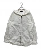 DIESELディーゼル）の古着「フーデッドジャケット」｜ホワイト