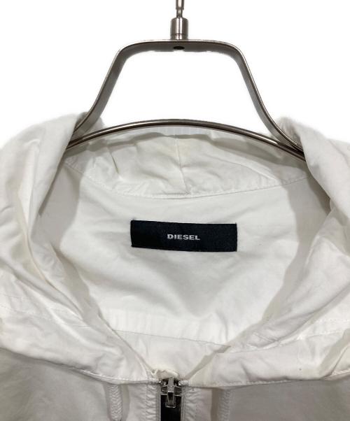 DIESEL（ディーゼル）DIESEL (ディーゼル) フーデッドジャケット ホワイト サイズ:Sの古着・服飾アイテム