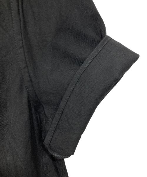 MM6 Maison Margiela（エムエムシックスメゾンマルジェラ）MM6 Maison Margiela (エムエムシックスメゾンマルジェラ) 半袖ミニシャツワンピース ブラック サイズ:36の古着・服飾アイテム