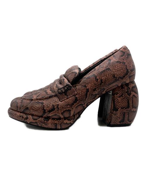 COMING UP ROSES Clarks（カミングアップローズ クラークス）COMING UP ROSES Clarks (カミングアップローズ クラークス) ヒールス ローファー ピンク サイズ:23.5㎝の古着・服飾アイテム