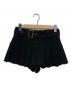 BURBERRY BLUE LABEL（バーバリーロンドンブルーレーベル）の古着「ウールベルト付きショートパンツ」｜ブラック