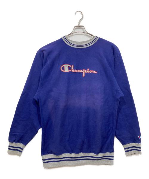 Champion REVERSE WEAVE（チャンピオン リバース ウィーブ）Champion REVERSE WEAVE (チャンピオン リバース ウィーブ) ロゴクルーネックスウェット ネイビー サイズ:XXLの古着・服飾アイテム