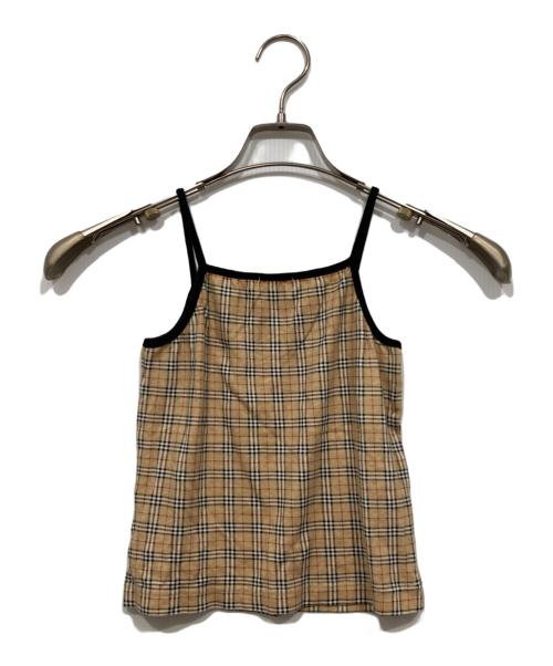 Burberry's（バーバリーズ）Burberry's (バーバリーズ) キャミソールブラウス ベージュ サイズ:140Aの古着・服飾アイテム