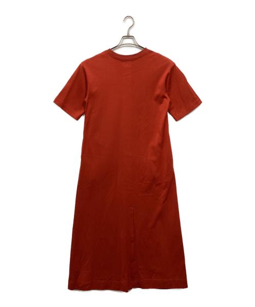 emmi atelier（エミアトリエ）emmi atelier (エミアトリエ) シンプルカットソーワンピース オレンジ サイズ:Fの古着・服飾アイテム