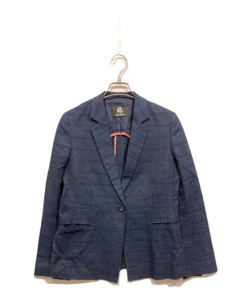 PS Paul Smith（ＰＳポールスミス）PS Paul Smith (ＰＳポールスミス) チェックテーラードジャケット ネイビー サイズ:38の古着・服飾アイテム