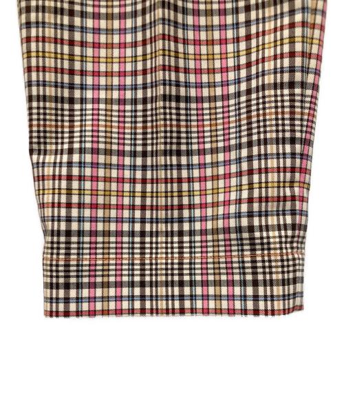 PS Paul Smith（ＰＳポールスミス）PS Paul Smith (ＰＳポールスミス) タックチェックパンツ マルチカラー サイズ:38の古着・服飾アイテム