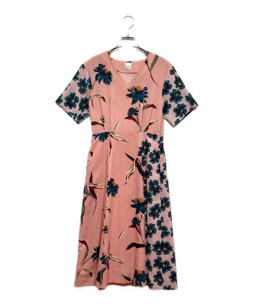 PAUL SMITH（ポールスミス）PAUL SMITH (ポールスミス) 総柄ワンピース ピンク サイズ:38の古着・服飾アイテム