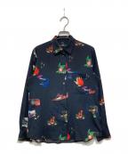 PS Paul SmithＰＳポールスミス）の古着「総柄シャツ」｜ブラック