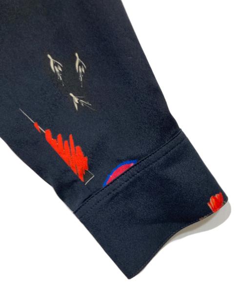 PS Paul Smith（ＰＳポールスミス）PS Paul Smith (ＰＳポールスミス) 総柄シャツ ブラック サイズ:38の古着・服飾アイテム