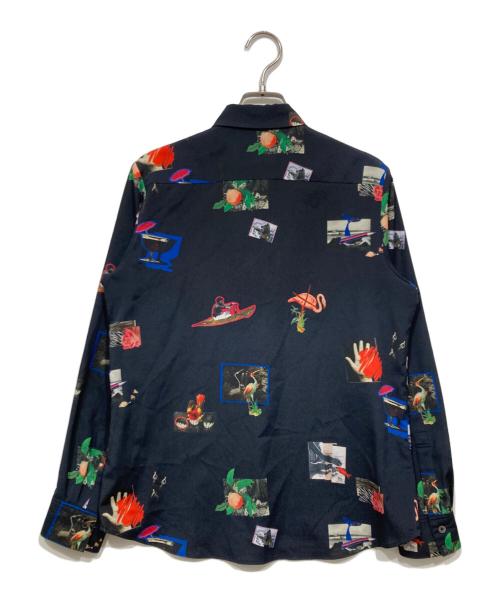 PS Paul Smith（ＰＳポールスミス）PS Paul Smith (ＰＳポールスミス) 総柄シャツ ブラック サイズ:38の古着・服飾アイテム