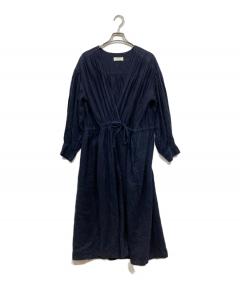 中古・古着通販】かぐれ (カグレ) リヨセルリネン半袖ワンピース GA45