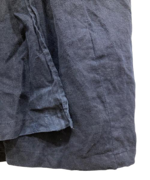 KAGURE（カグレ）KAGURE (カグレ) リネンカシュクールワンピース ネイビー サイズ:FREEの古着・服飾アイテム